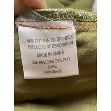 Load image into Gallery viewer, ModCloth Pants Womens 18 Olive Green Pants Orange Stitching Anthropologie Casual