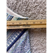 Load image into Gallery viewer, White House Black Market Sleeveless Top Womens 1X Keyhole Neck Blue Mature