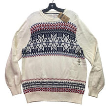 Load image into Gallery viewer, Dockers Sweater Mens Large Fair Isle Nordic Pull Over Grandpacore Crew Neck NWT
