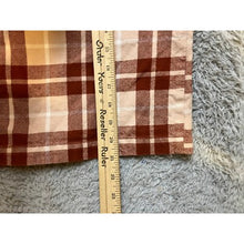 Load image into Gallery viewer, Brixton Shirt Womens Small Flannel Jacket Plaid Button Up Long Sleeve Orange