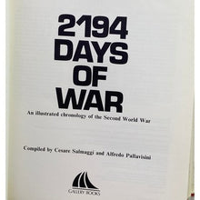 Load image into Gallery viewer, 2194 Days of War Hardcover Book Illustrated Chronology of the Second World War