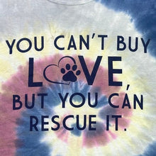 Load image into Gallery viewer, Animal Rescue Shirt Womens Extra Large Tie Dye Spell Out Everyday Streetwear