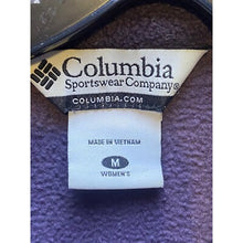 Load image into Gallery viewer, Columbia Vest Women's Medium Full Zip Pockets Plum Athleisure Fleece Outdoor