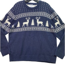 Load image into Gallery viewer, Old Navy Sweater Mens Large Christmas AOP Wrap Around Festival Fair Isle