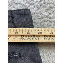 Load image into Gallery viewer, O'Neill Shorts Mens 38 Gray Plaid Hybrid Golf Performance Outdoors Athleiure