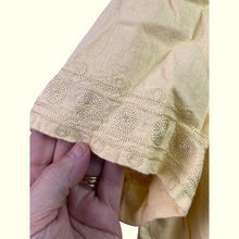 Load image into Gallery viewer, Studio C Dress Womens 16W Yellow Linen Jacket Set Mature Costal Beachy
