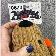Load image into Gallery viewer, Lion Dog Toy Squeaker Corduroy 12" long Metro PawLin Pet