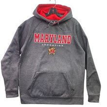 Load image into Gallery viewer, Maryland Terrapins Hoodie Mens Large NCAA Spell Out Athletic Athleisure Academia