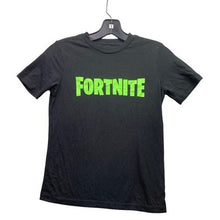 Load image into Gallery viewer, Fortnite Shirt Boys Medium Spell Out Glow In The Dark Everyday Streetwear