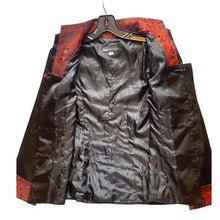 Load image into Gallery viewer, Hetai Shirt Japanese Asian Satin Frog Buttons Red Black Traditional Hong Kong