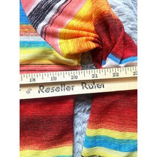 Load image into Gallery viewer, Norm Thompson Shirt Womens Medium Rainbow Striped Pullover Mature Career
