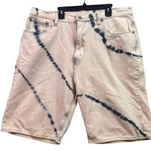 Load image into Gallery viewer, Levis 569 Jorts Mens 36 Pink Tie-Dye Shorts Denim Streetwear Hip Hop Baggy