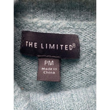 Load image into Gallery viewer, The Limited Sweater Women Petite Medium Aqua Blue Cowl Neck Tunic Pullover Knit