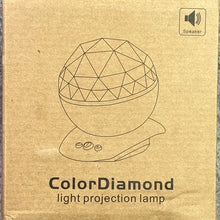 Load image into Gallery viewer, ColorDiamond Light Projection Lamp White USB Charge Speaker Music NEW