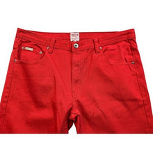 Load image into Gallery viewer, Parish Nation Jeans Mens 40x30 Red Denim Y2K Baggy Hip Hop Skate Streetwear
