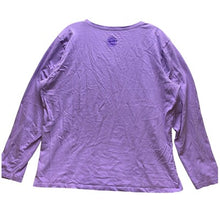 Load image into Gallery viewer, Life is Good Shirt Womens Extra Large Mature Football Long Sleeve VNeck Lavender