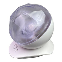 Load image into Gallery viewer, ColorDiamond Light Projection Lamp White USB Charge Speaker Music NEW