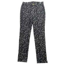 Load image into Gallery viewer, MICHAEL KORS Pants Womens Small White Floral Jacquard Lace Old Money Pull On