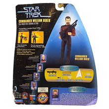 Load image into Gallery viewer, Vintage 1997 Playmates Star Trek Commander Riker Action Figure Galactic Gear New