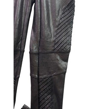 Load image into Gallery viewer, SPANX Womens Medium Faux Leather Moto Black Work Out Athletic Athleisure