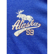 Load image into Gallery viewer, Alaska Shirt Mens Extra Large Blue Spell Out Moose Long Sleeve Everyday