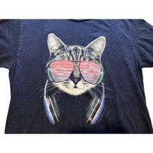 Load image into Gallery viewer, Cat Shirt Womens Medium Trippy Psychedelic Headphones Streetwear Festival