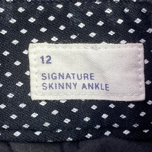 Load image into Gallery viewer, Gap Pants Womens 12 Black Polka-Dot Preppy Career Office Academia Skinny Stretch
