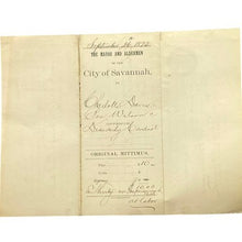 Load image into Gallery viewer, Antique 1893 Disorderly Conduct Judgement Court Paper Savanah GA Ephemera