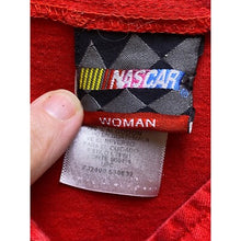 Load image into Gallery viewer, NASCAR Shirt Womens 26/28 4XL Button Front Racing Spell Out Running Hot Red