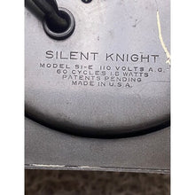 Load image into Gallery viewer, Vintage Art Deco Westclox Silent Knight Electric Alarm Clock Metal Untested