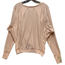 Load image into Gallery viewer, Free People Shirt Womens Extra Small Neutral Waffle Knit Oversized Baggy
