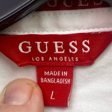 Load image into Gallery viewer, GUESS Shirt Mens Large White Button Down Embroidered Preppy Academia Costal