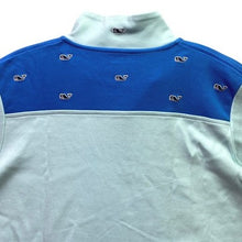 Load image into Gallery viewer, Vineyard Vines Sweater Womens Medium Quarter Zip Pull Over Logo AOP Performance