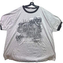 Load image into Gallery viewer, Harley Davidson Shirt Mens 3XL Ringer Skull Motorcycle Grunge Spell Out Beach