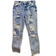 Load image into Gallery viewer, KanCan Jeans Womens 3/25 Small Distressed Thrashed Ripped Grunge Streetwear