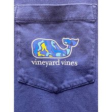 Load image into Gallery viewer, Vineyard Vines T-Shirt Mens Small Oversized Preppy Spellout Blue Tee Graphic