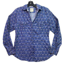 Load image into Gallery viewer, Roper Shirt Womens Small Blue Paisley Western Pearl Snap Embroidered Country
