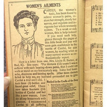 Load image into Gallery viewer, 1912 Cardui Song Book Chattanooga Quack Medicine Company Vintage Sheet Music