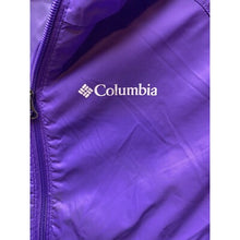 Load image into Gallery viewer, Columbia Jacket Girls Large Rain Lightweight Hooded Purple Windbreaker Coat