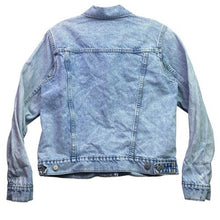 Load image into Gallery viewer, Old Navy Jacket Womens Medium Distressed Grunge Denim Trucker Streetwear Y2K