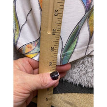 Load image into Gallery viewer, Wiholl Tank Womens Large Leaf Sleeveless V-Neck Rainbow Leaf Nature AOP NWT