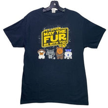 Load image into Gallery viewer, Star Wars Parody Shirt Womens Medium Pet Lover Funny Spell Out AOP Streetwear
