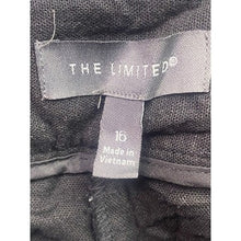 Load image into Gallery viewer, The Limited Pants Womens 16 Black Linen Blend Mature Professional Career