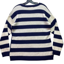 Load image into Gallery viewer, Ugly Christmas Sweater Womens Large Stripes Festival Pull Over Gingerbread