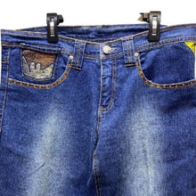 Load image into Gallery viewer, Makavelic Jeans Womens 11 Vintage Y2K Baggy Hip Hop Tupac Beaded Embellished