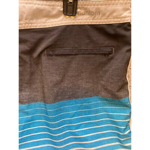 Load image into Gallery viewer, Hurley Shorts Mens Size 36 Surfing Board Spellout Logo Beach Stripe Drawstring