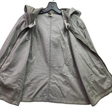 Load image into Gallery viewer, XCVI Jacket Womens Large Gray Mesh Full Zip Hooded Utility Gorpcore Lightweight