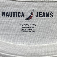 Load image into Gallery viewer, Nautica Shirt Womens 1XL White Anchor Nautical Mature Beachy Coastal Career