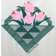 Load image into Gallery viewer, Screen Stars Best Vintage Shirt Womens Large Single Stitch Tulips Streetwear