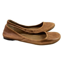 Load image into Gallery viewer, Lucky Brand Shoes Womens 6.5M Ballet Flats Brown Leather Casual Slip On Braided
